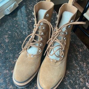 Marc Fisher Izzie Lugsole Shearling Boots